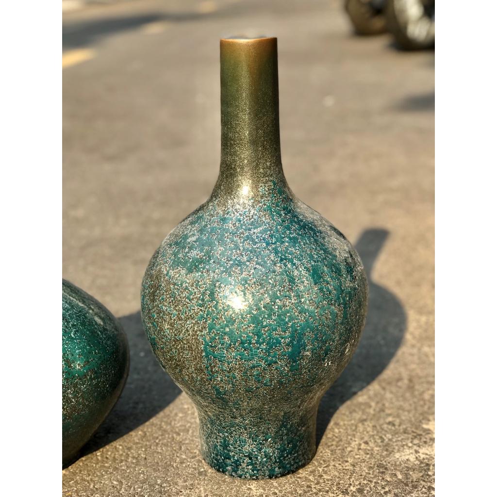 BÌNH HOA GỐM SỨ XUẤT KHẨU TRANG TRÍ DECOR BÌNH CẤM HOA XK16
