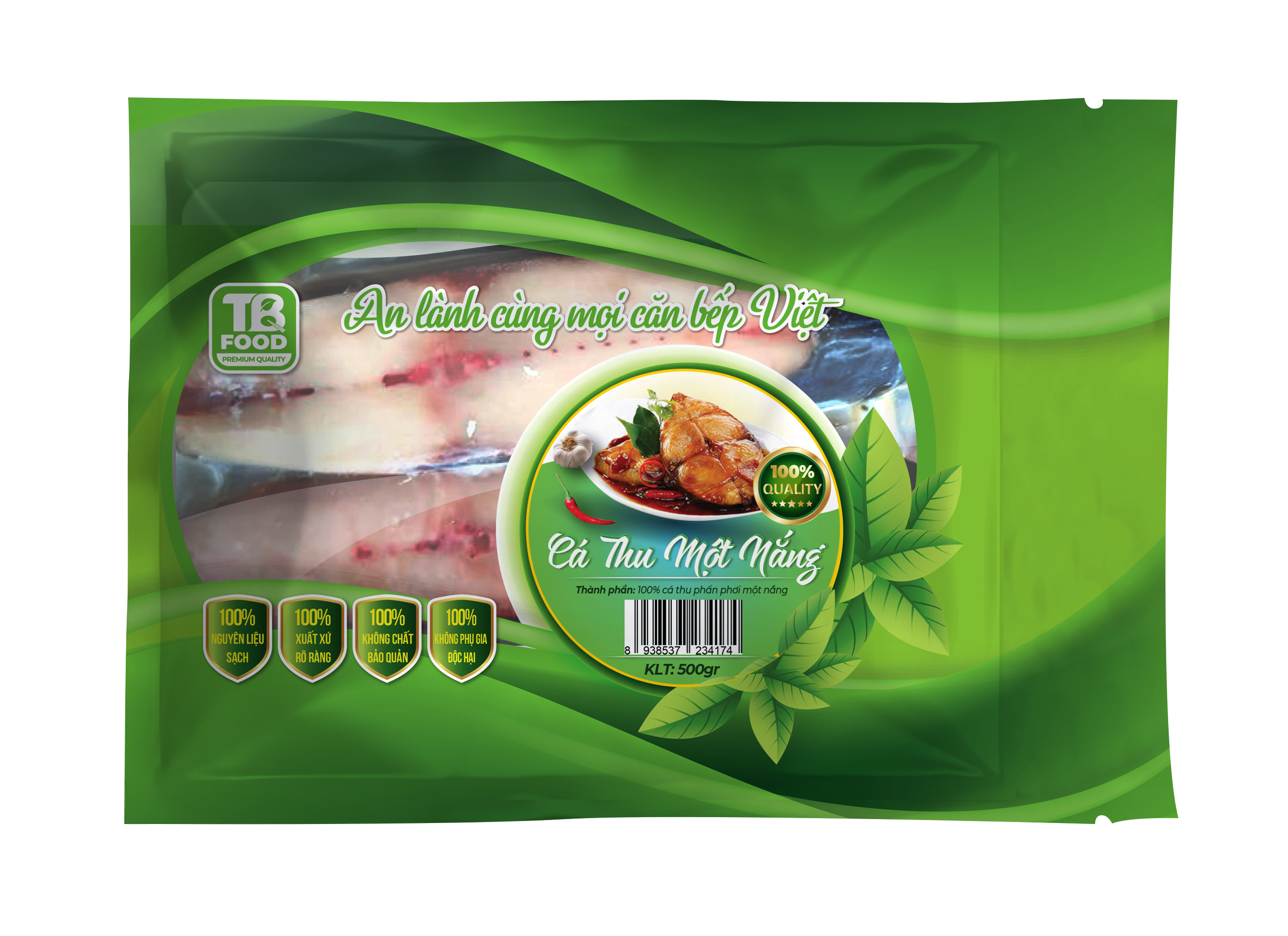 [ Chỉ giao HN] -Cá Thu 1 nắng 500gr