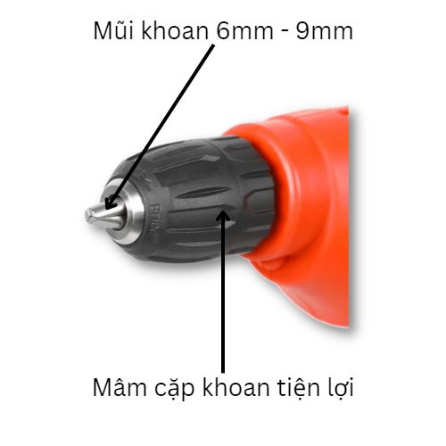 Máy khoan đầu tự động 10mm thân nhỏ gọn Sencan 531027