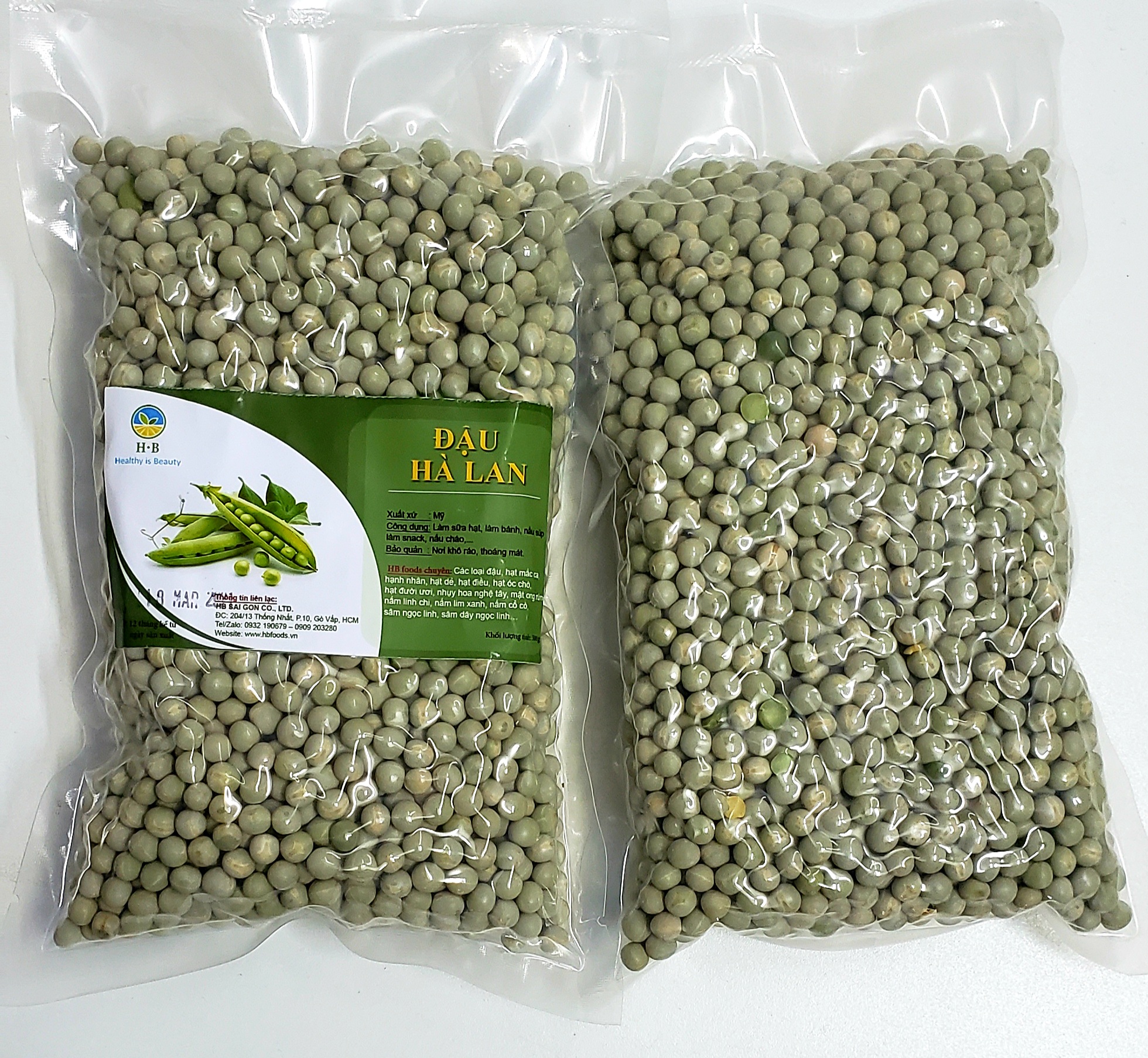 Đậu Hà Lan (Pea) khô - Nhập khẩu Mỹ - 500g