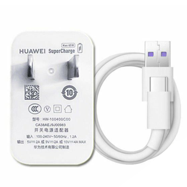 Bộ Sạc siêu nhanh Huawei Super Charger 40W 5A cáp Type C - Hàng Chính Hãng