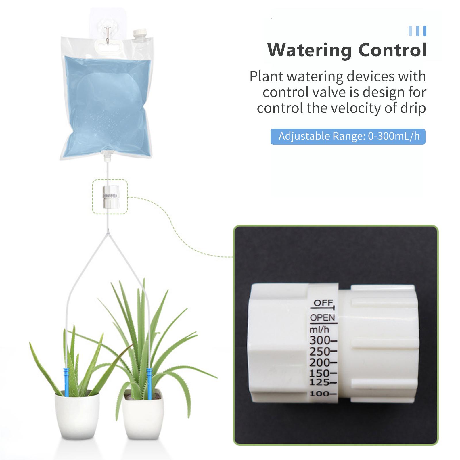 Automatic Plant Waterer Potted Flower Self Watering Devices Double Slow Release Irrigation Stake Drip Irrigation Kit