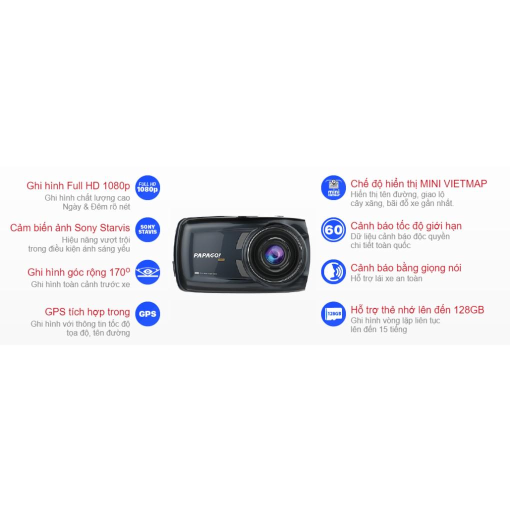 CAMERA HÀNH TRÌNH VIETMAP PAPAGO S70G + PAPAGO S1 BẢO HÀNH 12 THÁNG