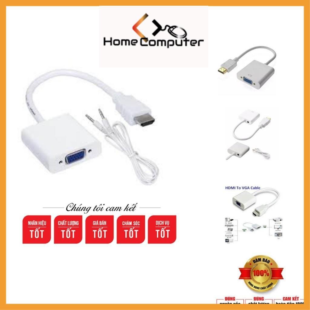 Cáp Chuyển Đổi HDMI Ra VGA-AV. Hdmi To Vga Có Âm Thanh, Hàng Chất Lượng - Âm Thanh Chân Thực, Hình Ảnh Sắc Nét