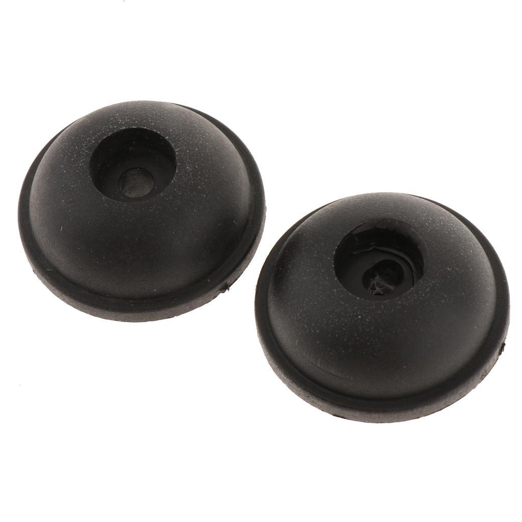 2 Pieces Replacement Part  Luggage Stud Foot Feet Pad Black for Cases