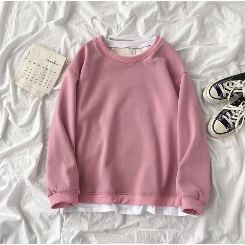 SWEATER trơn lót bông cao cấp