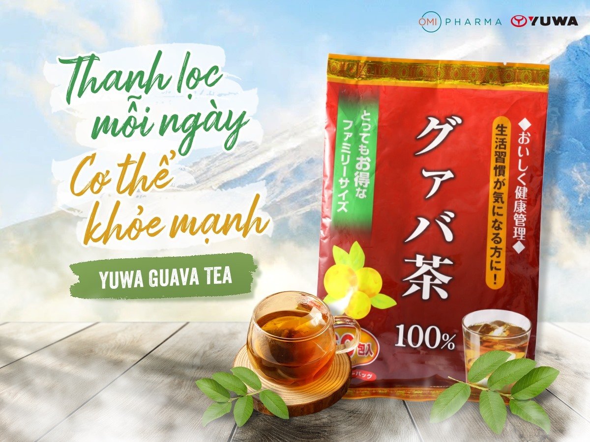 Trà Lá Ổi Yuwa 100% Lá Ổi Guava Tea Thanh Nhiệt Giảm Cân, Ổn Định Huyết Áp, Tăng Sức Đề Kháng