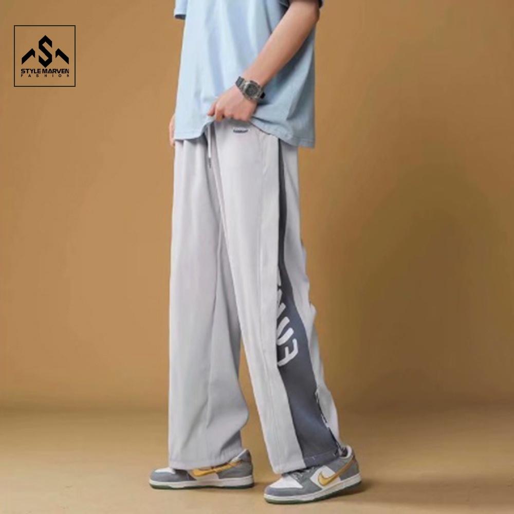 Quần Jogger Ống Suông Rộng Phối Viền Sọc Màu Kiểu Dáng Trẻ Trung Năng Động STYLE MARVEN - JOGGER NAM 90000100C2