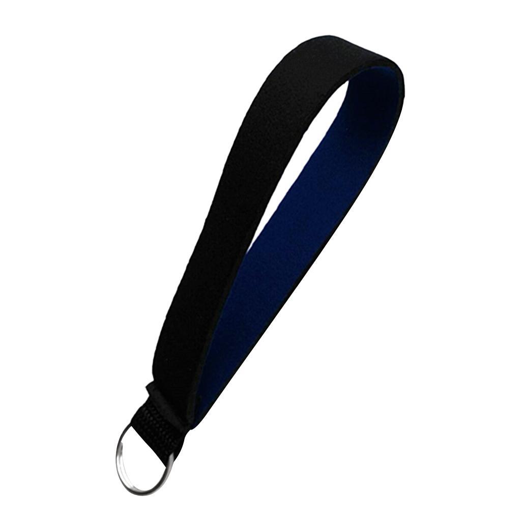 7 Pieces Neoprene Wristlet Keychain Wrist Strap Band Key Holder Split Ring