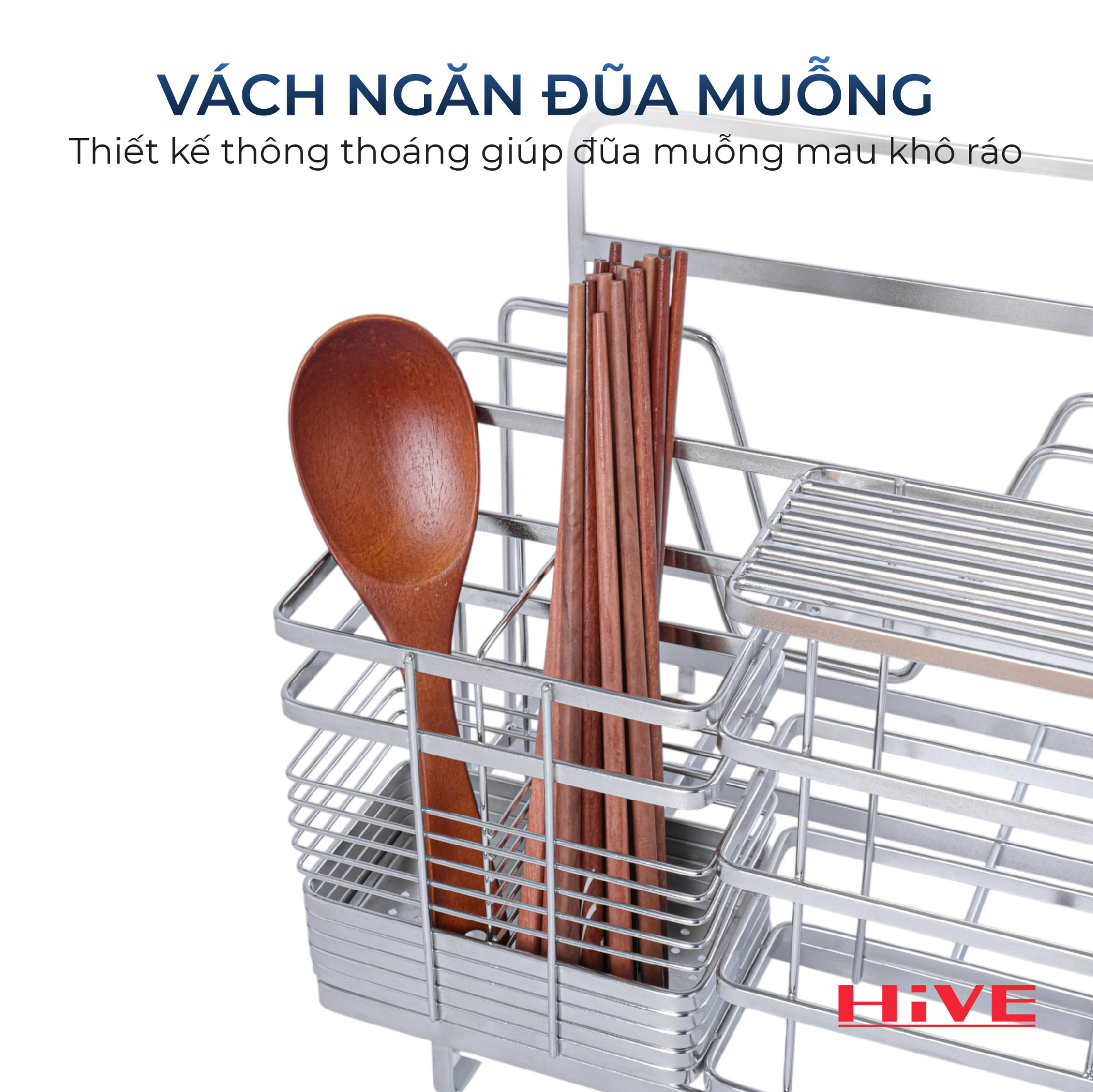 Kệ Đựng Đũa Muỗng Dao Thớt Đa Năng HiVE (NEW COLLECTION)