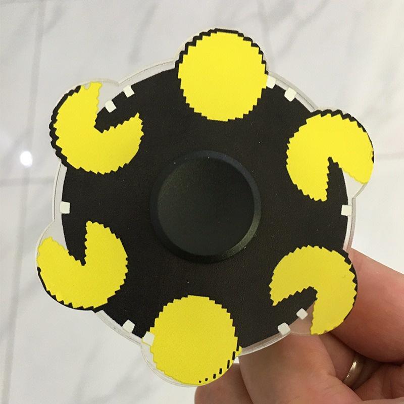 CON QUAY SPINNER HÌNH PACMAN chơi giải trí phong cách độc đáo sáng tạo rubik gradient