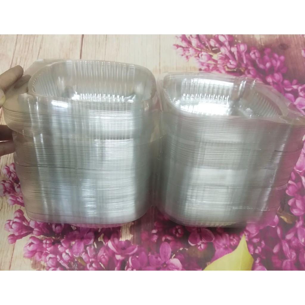 COMBO 100 HỘP NHỰA TAI GẤU H128, KÍCH THƯỚC LỌT LÒNG 10 X 10 X 6 CM