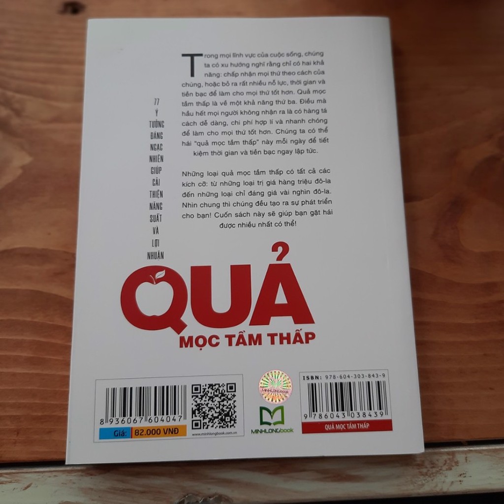 Sách- Quả Mọc Tầm Thấp - Ý Tưởng Đáng Ngạc Nhiên Giúp Cải Thiện Năng Suất Và Lợi Nhuận (ML)