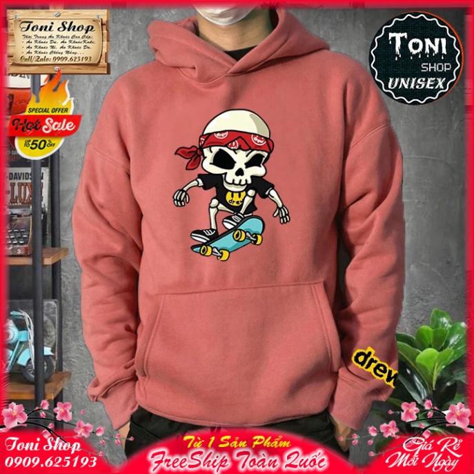 ÁO HOODIE DREW BỘ XƯƠNG LƯỚT VÁN In Pet Siêu Bền Đẹp (HD2815 - Kèm Video Ảnh Thật) (TONI SHOP)