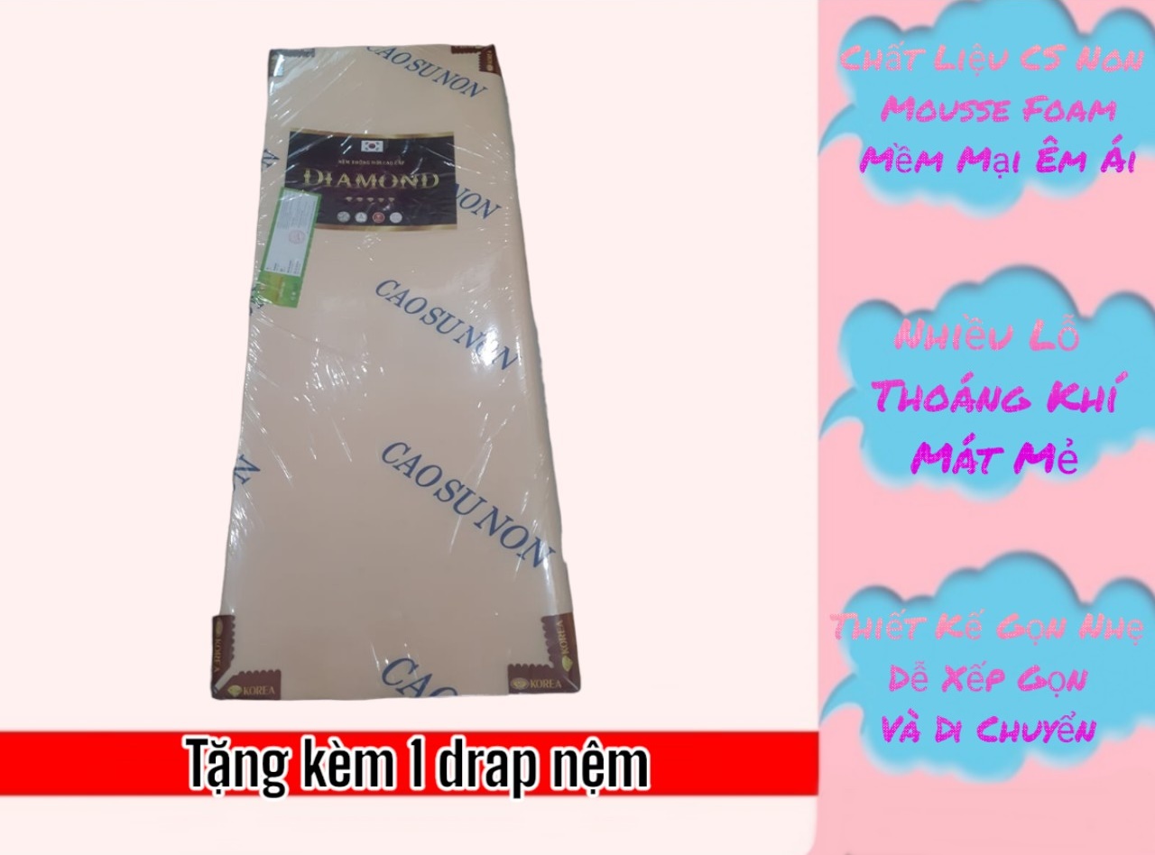 Nệm Cao Su Non Diamond Gold Dày 5CM