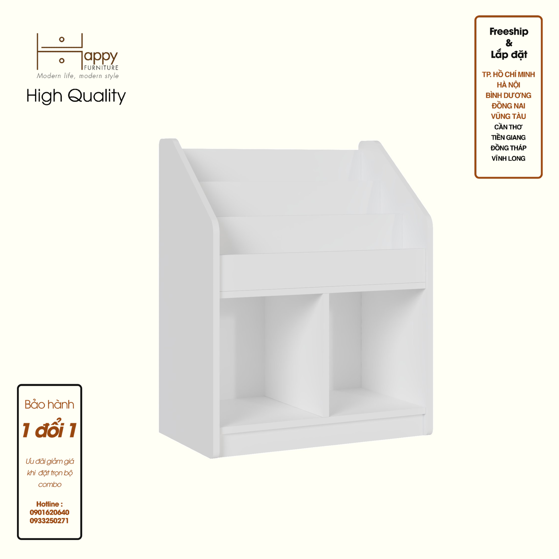 [Happy Home Furniture] KID, Kệ lưu trữ cho trẻ em, 64cm x 38cm x 80cm ( DxRxC), KSA_051