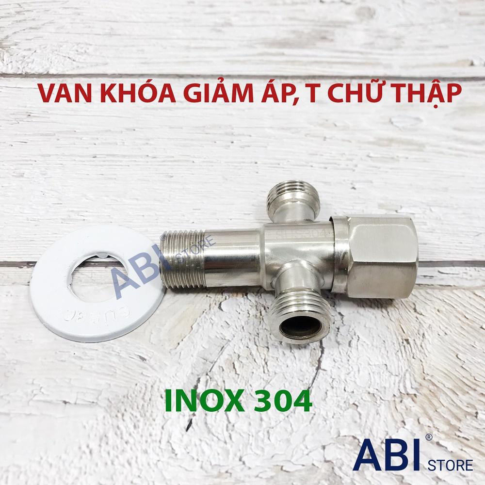 VAN TÊ CẦU VAN T CHIA NƯỚC BỒN CẦU TÊ CHỮ THẬP INOX 304 HÀNG ĐẸP