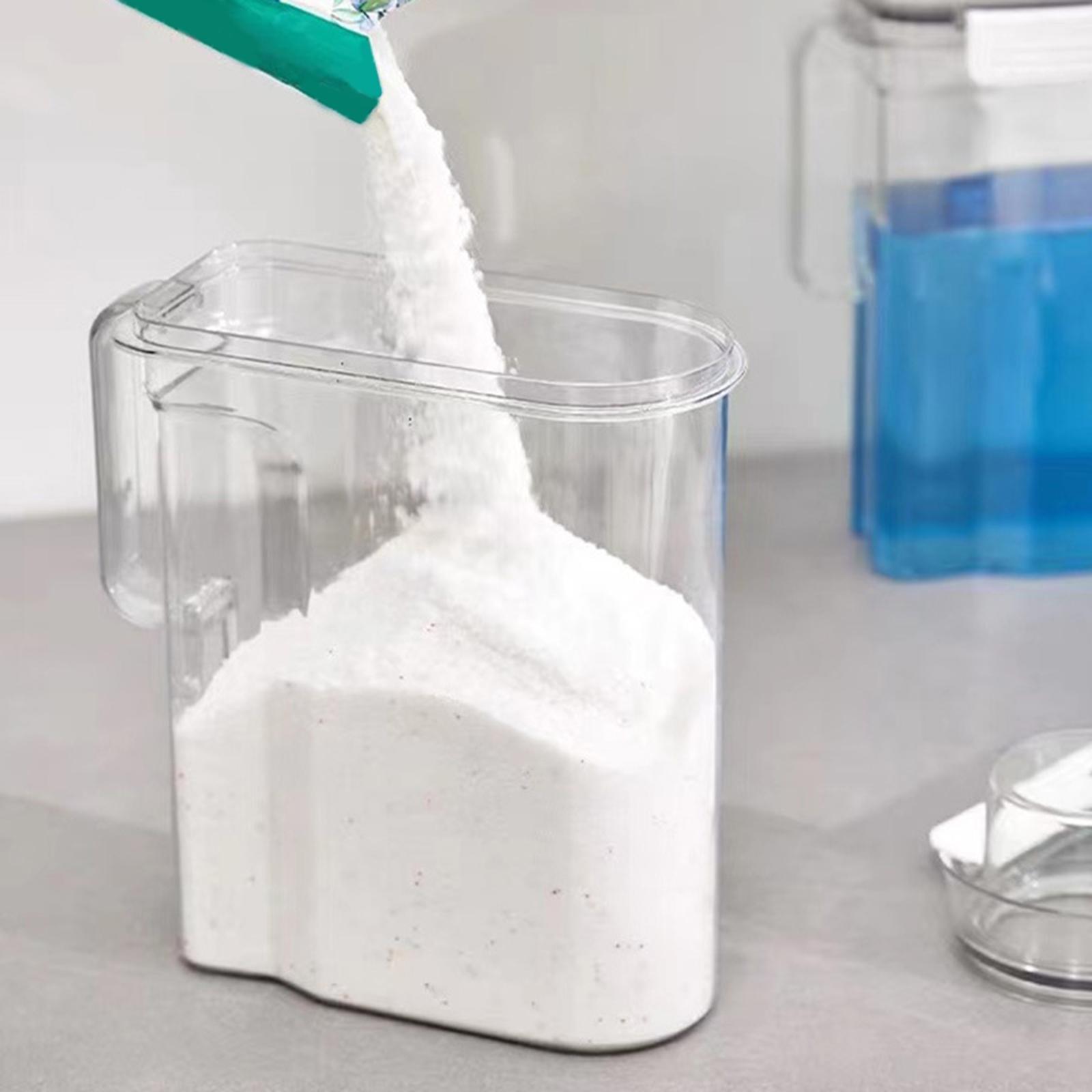 Laundry Storage Tin Box Large Rice Organizer White