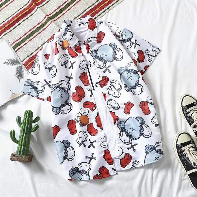 Áo sơ mi tay ngắn in họa tiết thời trang cá tính dành cho nam