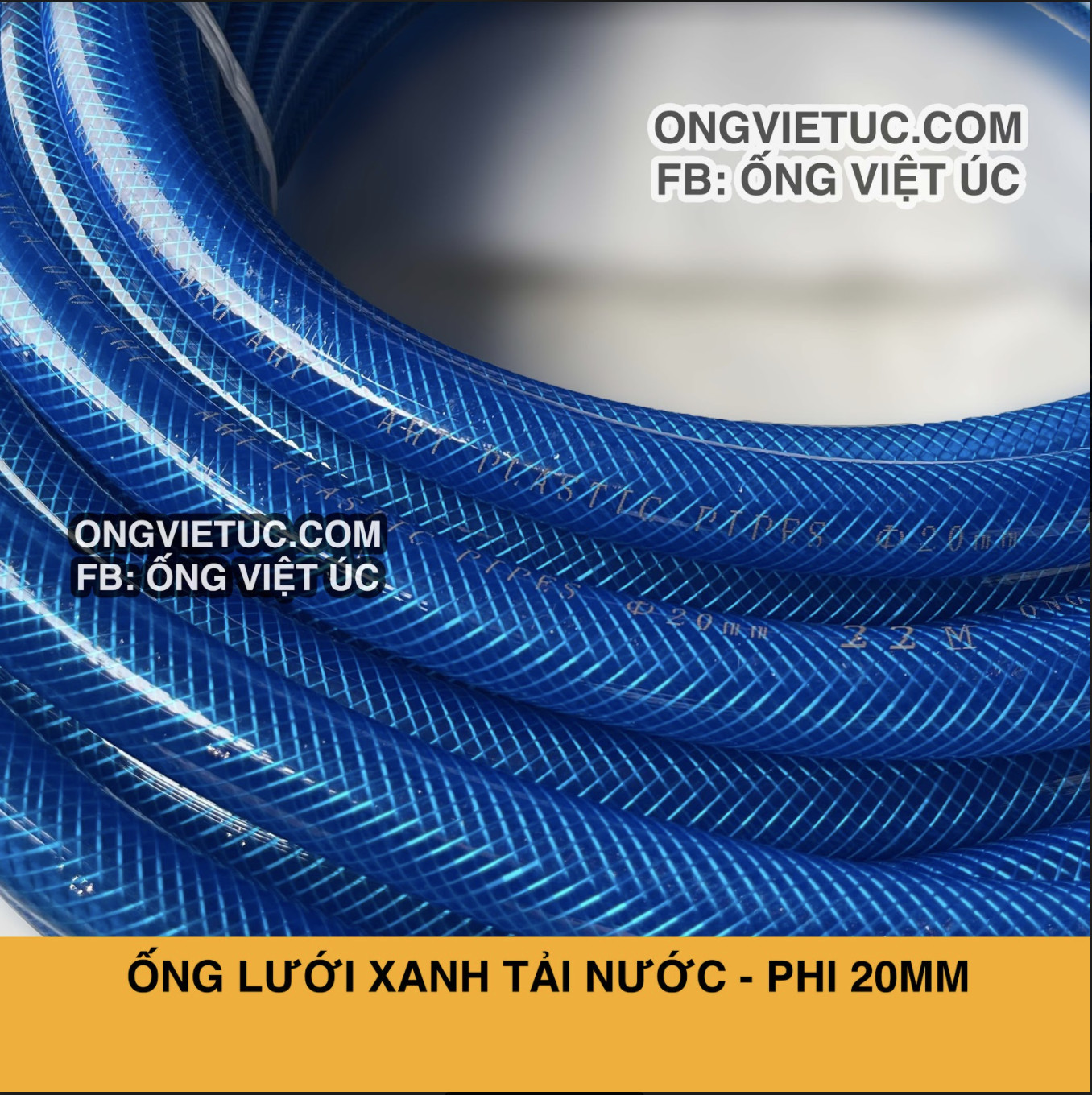 Ống nhựa lưới xanh Việt Úc Phi 20mm - Cuộn 50m - hàng chính hãng AHT