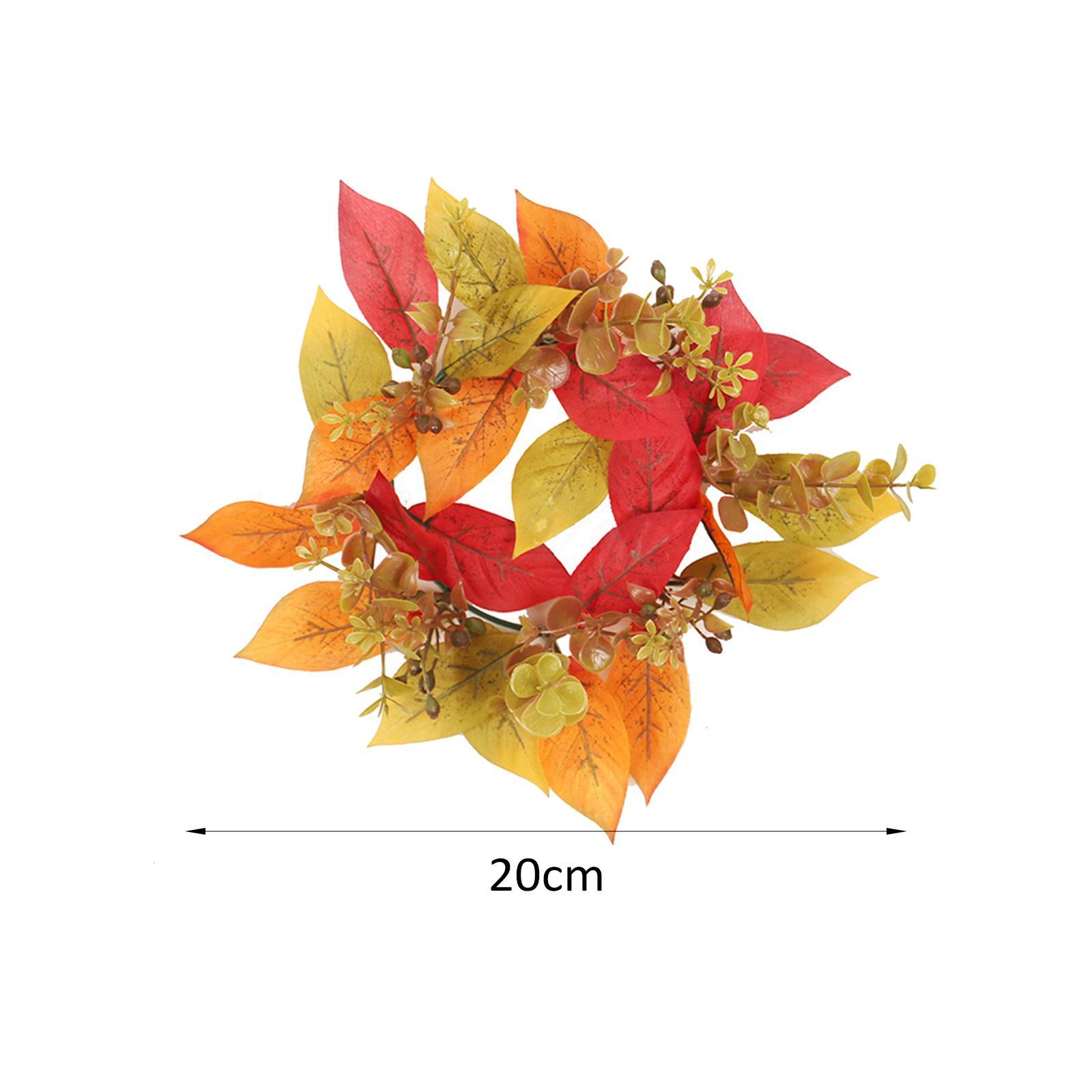 Candle  Wreath Fall Wreath Candle  for Living Room Tabletop