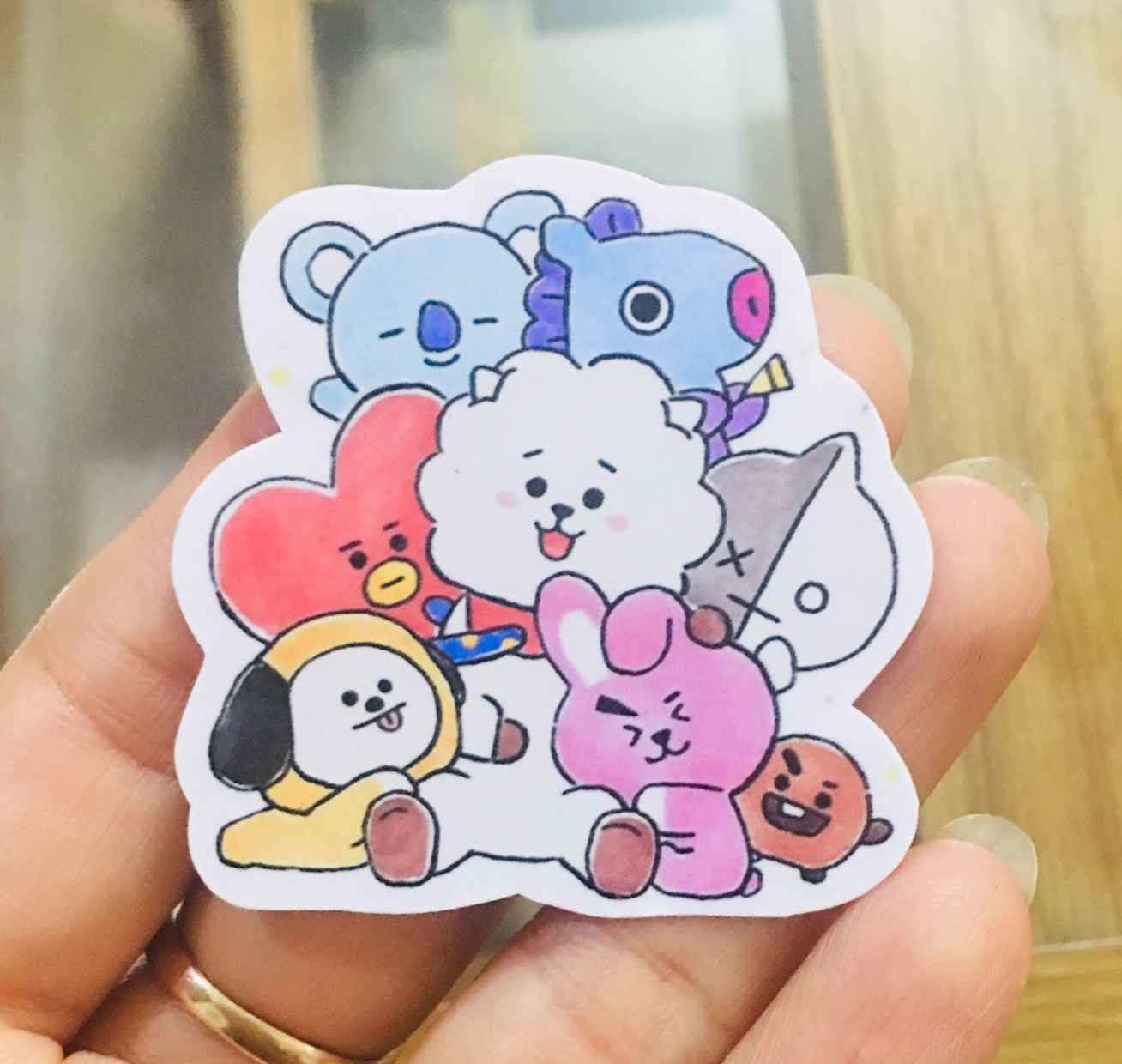 Ảnh sticker BT21 BTS 30 ảnh nhiều mẫu khác nhau