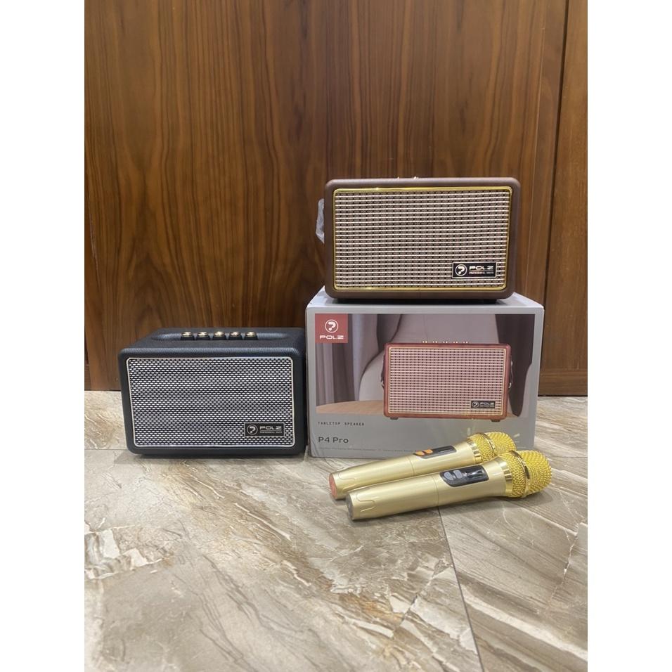 LOA KARAOKE XÁCH TAY BLUETOOTH BỌC DA BÒ SANG Trọng POL.Z P4 Pro.