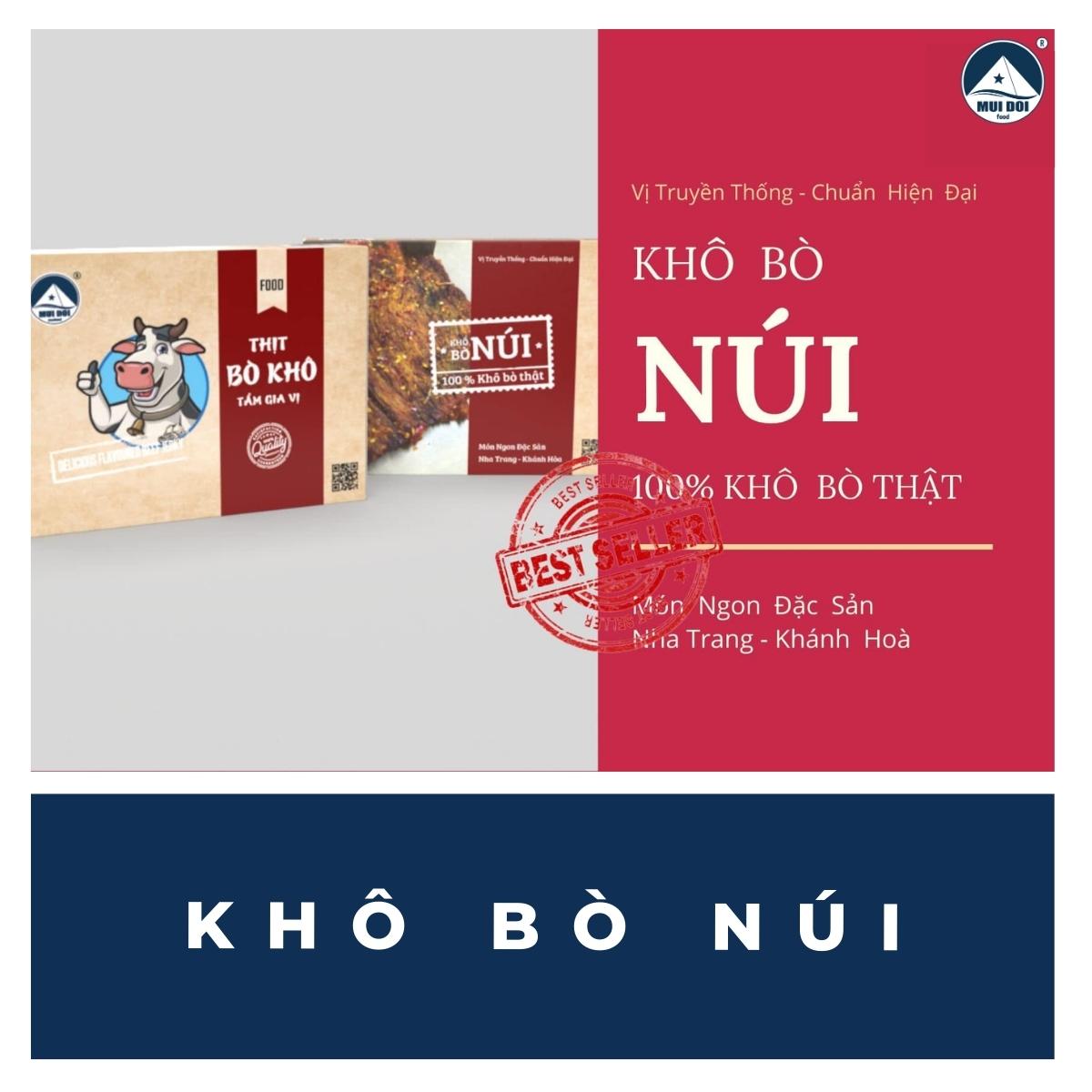 Khô bò NÚI - Đặc Sản Khánh Hòa - 110g