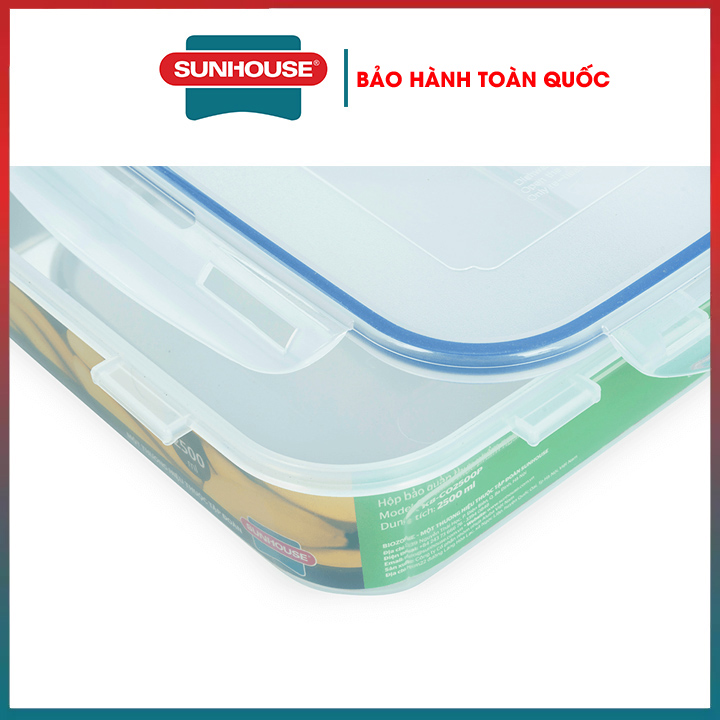 Hộp nhựa đựng thực phẩm ngăn mát SUNHOUSE 440ml 2500ml 4500ml 8700ml nhựa nguyên sinh hàng chính hãng