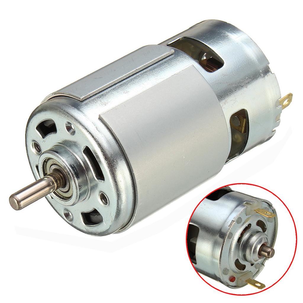 DC12V-36V 0.16A 3500-9000 VÒNG/PHÚT Mô-men Xoắn Cao Kim Loại Mini Tắt Tiếng Bàn Chải Động Cơ DC DIY