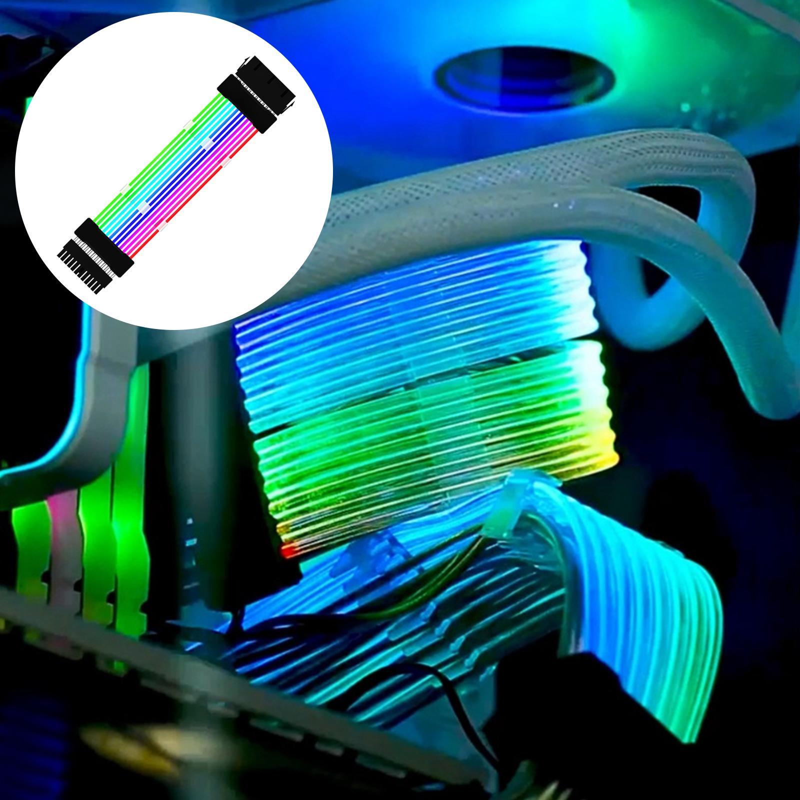 Extension RGB Cable PSU Extension Cable Set PCIe Cable for Computer PC