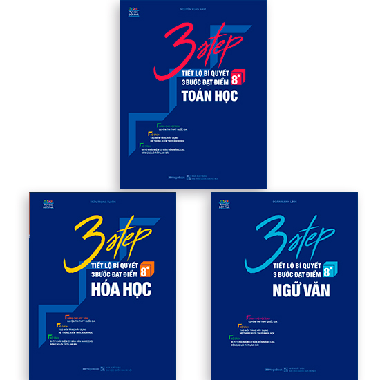 Combo 3 STEP Khối D7 – Tiết Lộ Bí Quyết 3 Bước Đạt Điểm 8+ Toán Hóa Anh