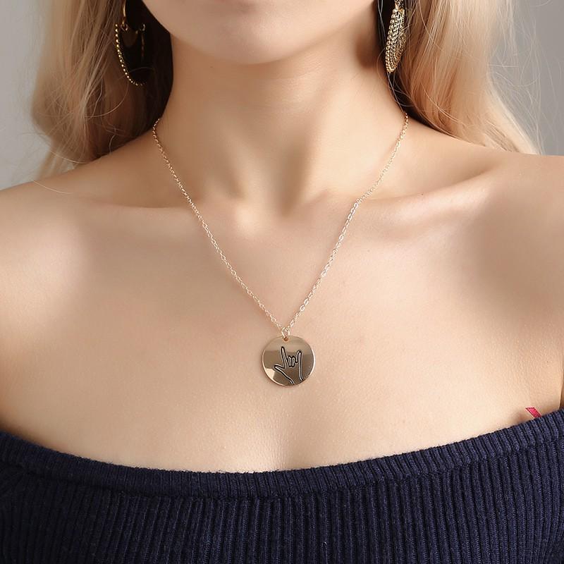 Dây chuyền mặt đồng xu tròn