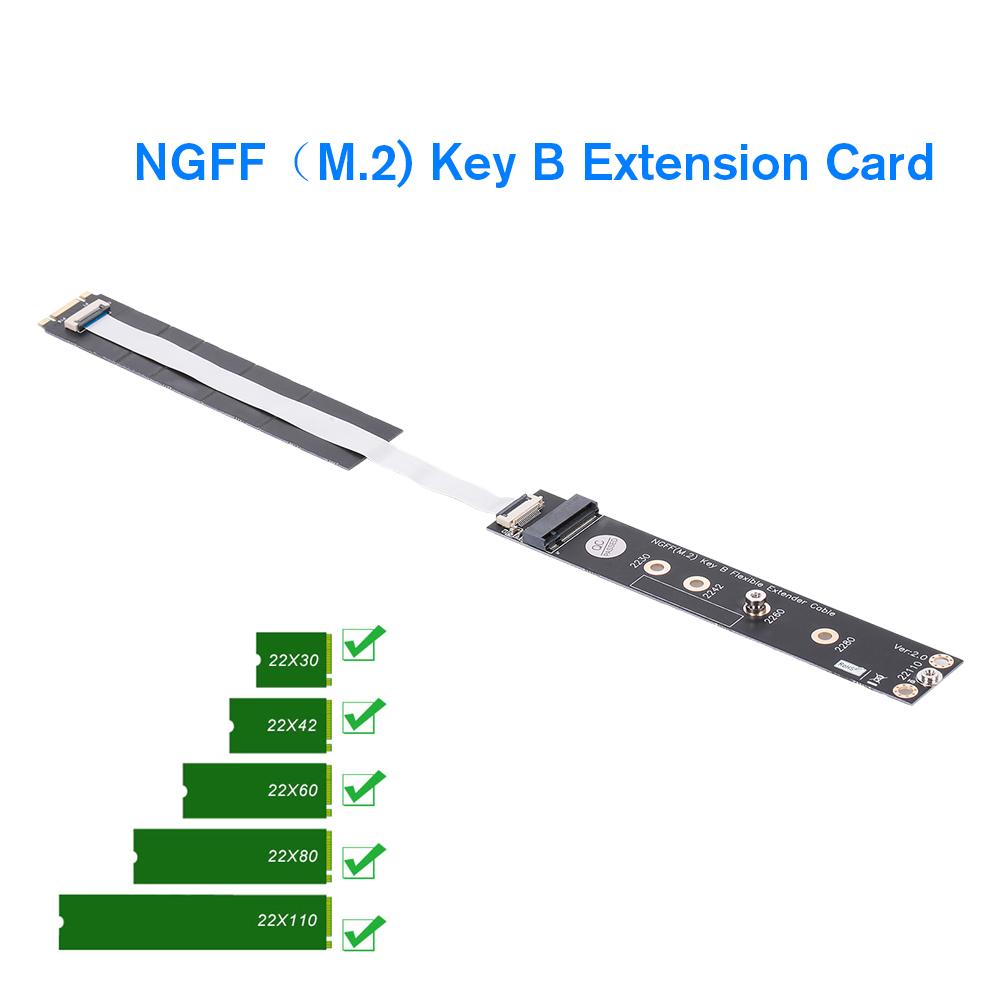 Thẻ tiếp hợp thẻ mở rộng Key B Chỉ hỗ trợ giao thức NGFF SATA (M.2)