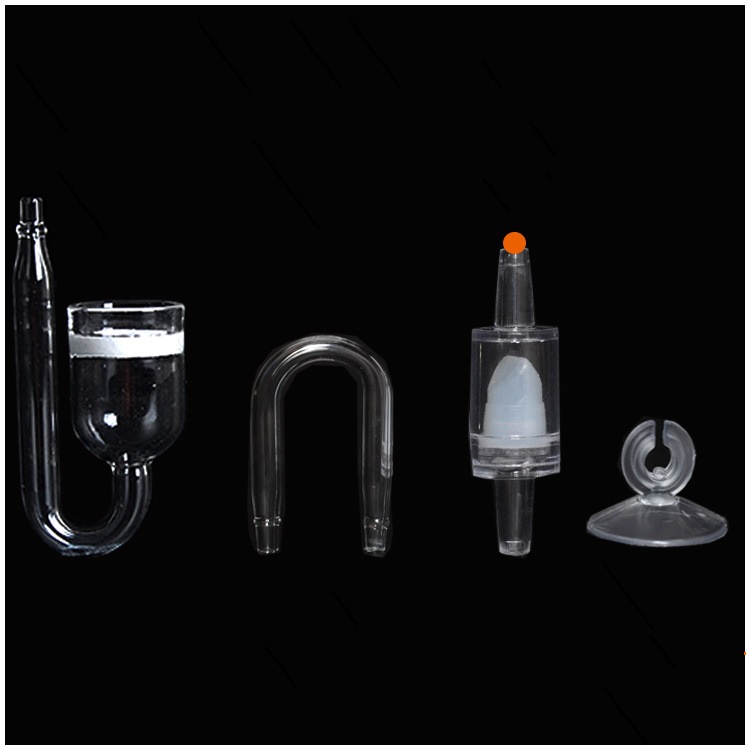 Bộ Cốc Sủi CO2 Thuỷ Tinh Siêu Mịn Siêu Đẹp, - Cốc Sủi CO2 Cho Bể Thuỷ Sỉnh - Có van một chiều