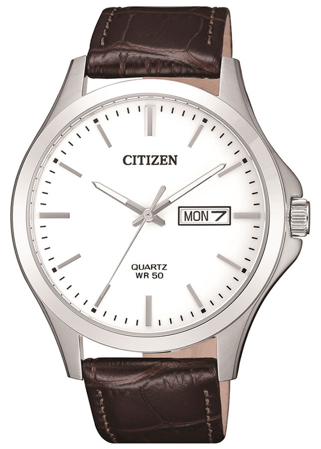 Đồng Hồ Nam Citizen Dây Da BF2001-12A - Mặt Trắng