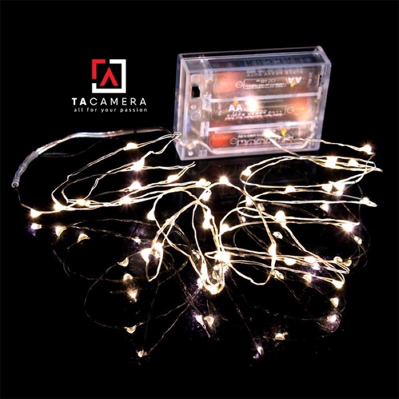 LED Fairy Lights - Đèn Đom Đóm - Size 10m 100 bóng - Nguồn pin AA