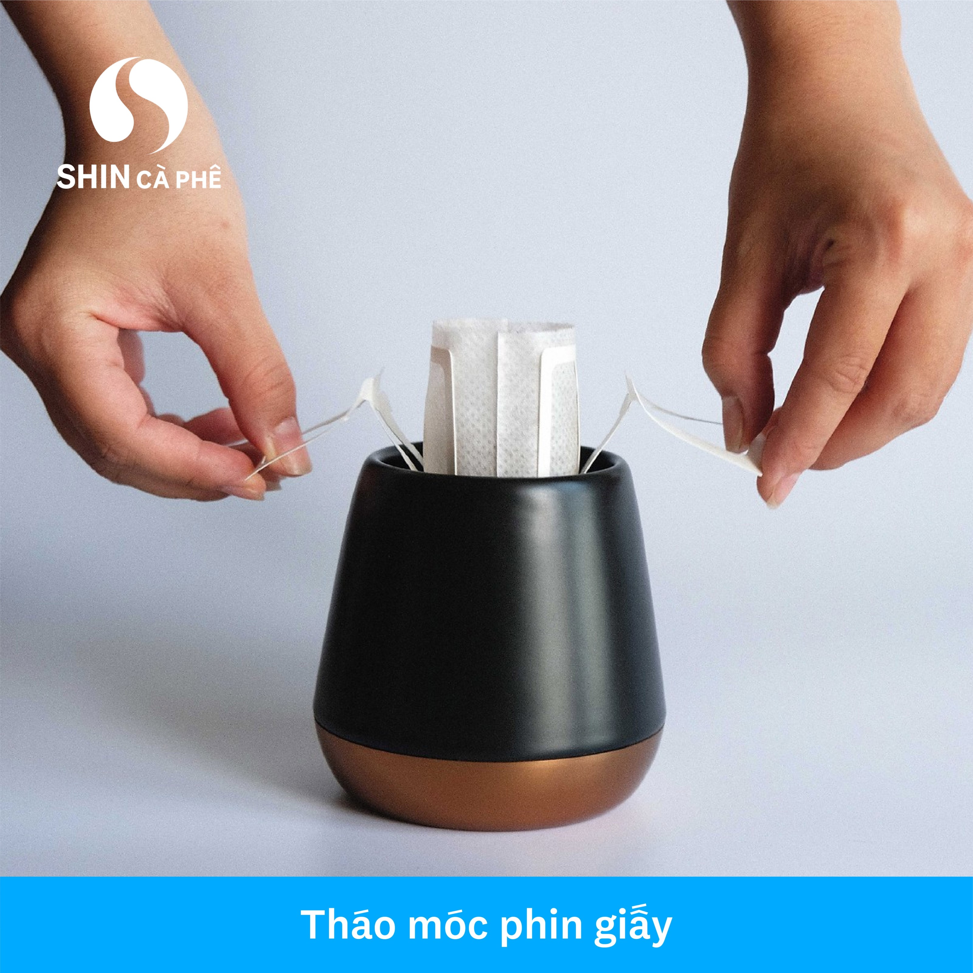 SHIN Cà Phê - DripBag SHIN Blend hộp 10 gói - Phin Giấy tiện lợi