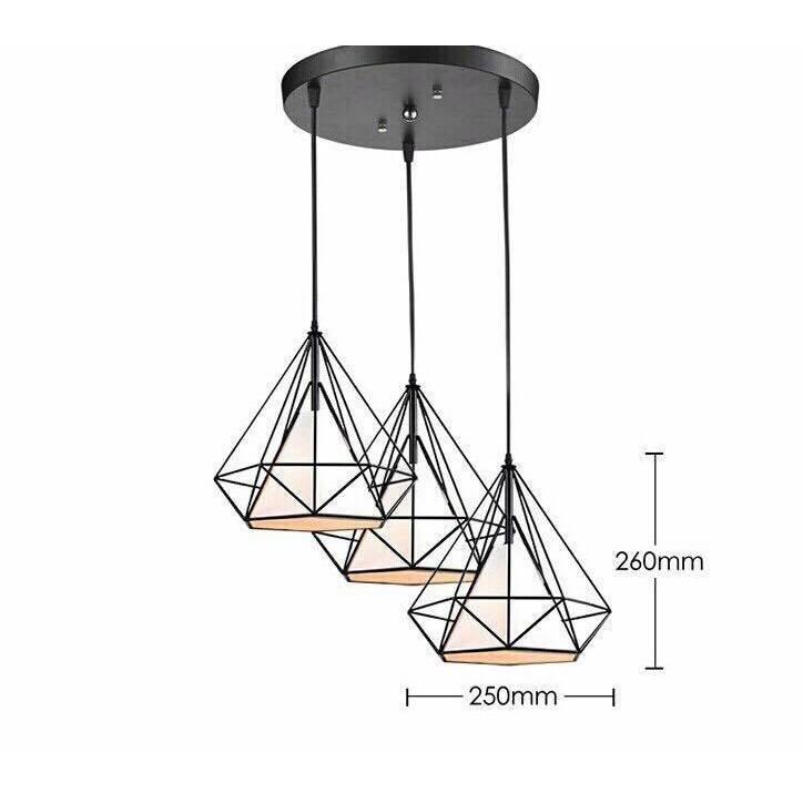 Set/Combo 3 đèn thả kim cương phi 2500