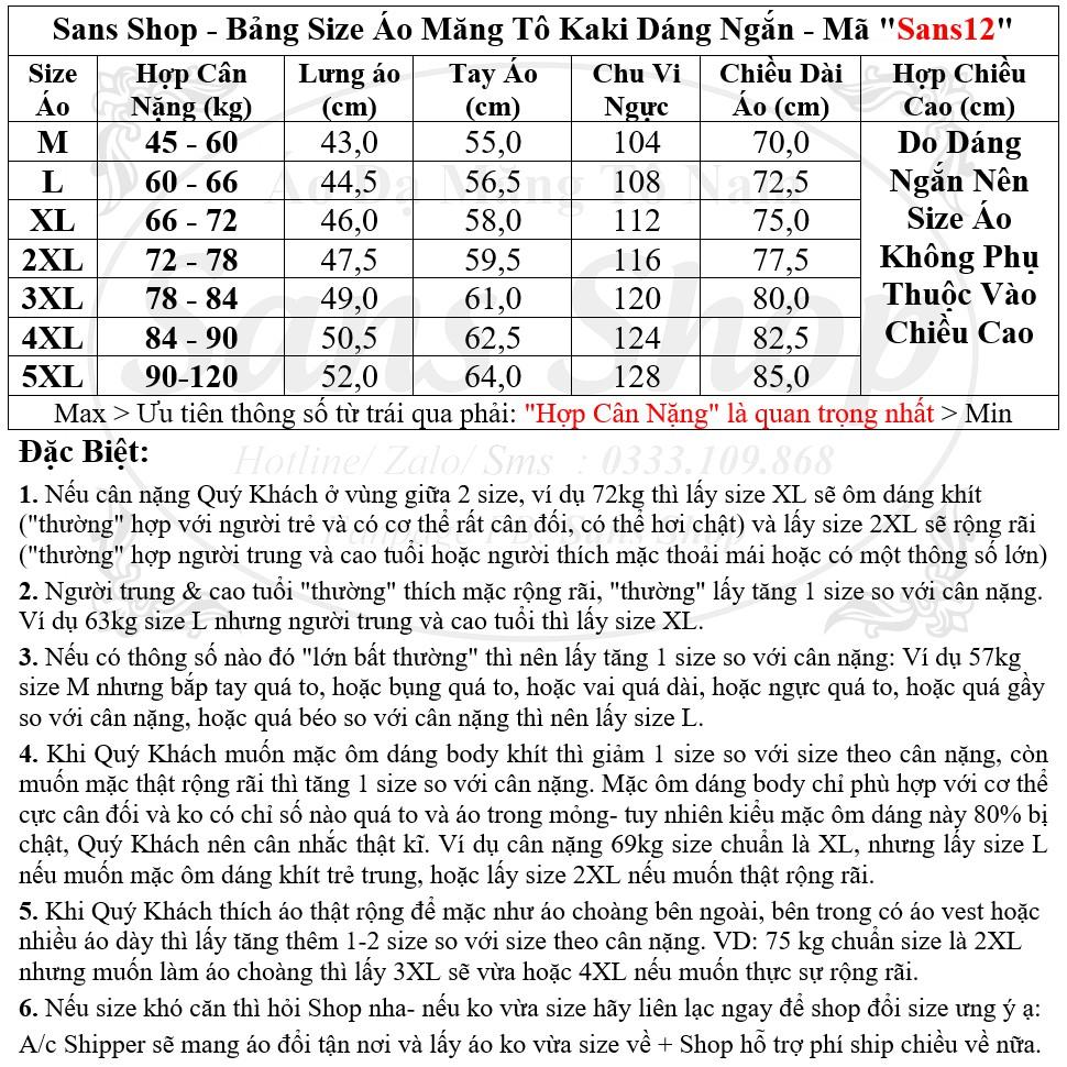 Áo Măng Tô Nam Chất Kaki Dáng Ngắn Áo Khoác Kaki Nam Dáng Ngắn Sans12 Sans Shop