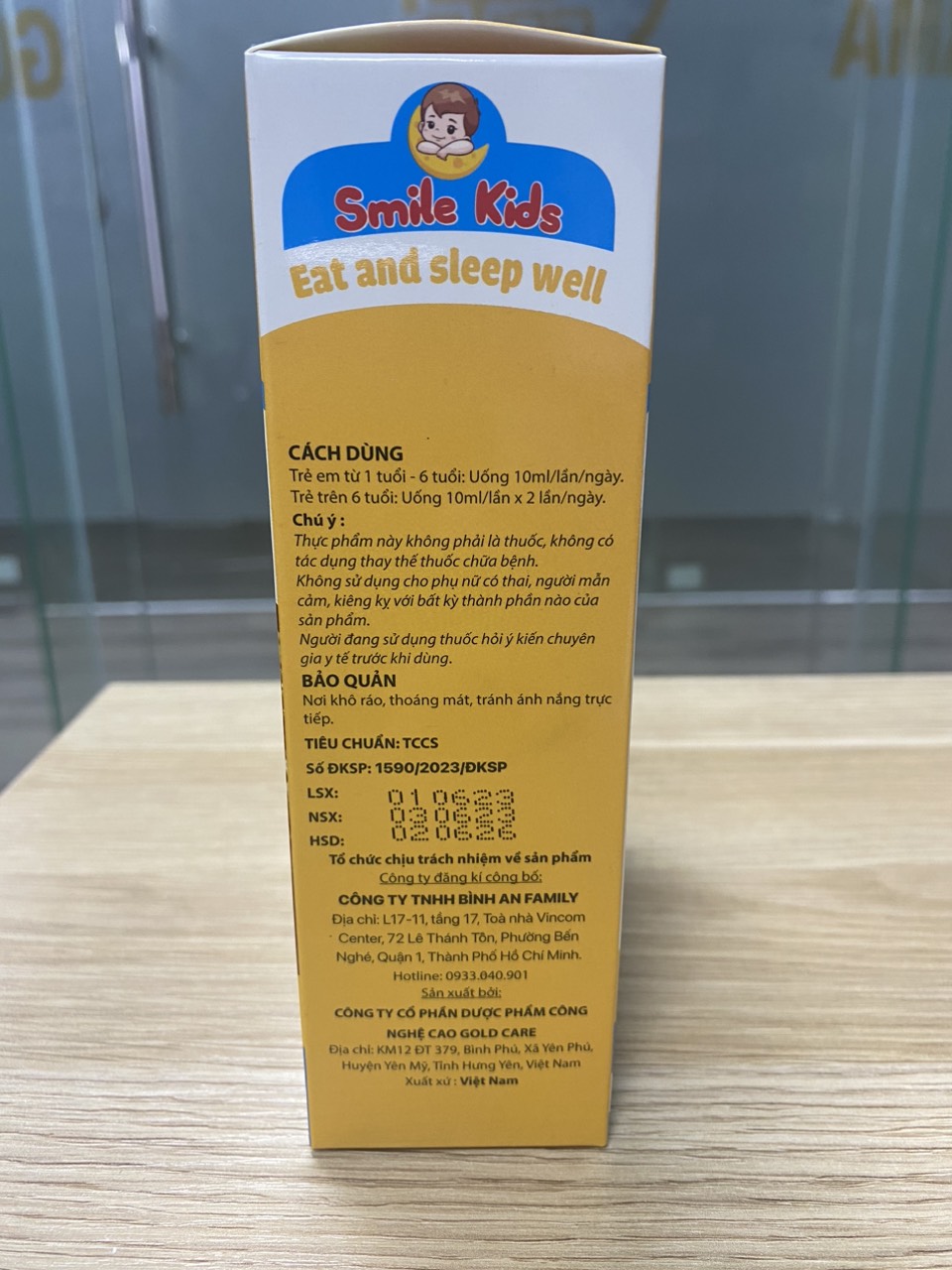 Siro SMILE KIDS Giúp Bé Ăn Ngon, Ngủ Ngon,Tăng Sức Đề Kháng (Hộp 20 Ống x 10ml)