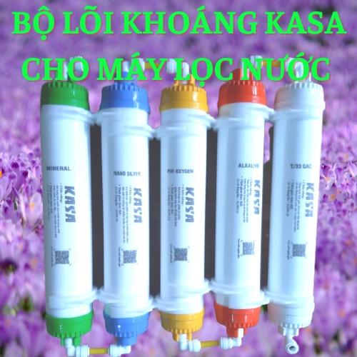 COMBO GỒM 5 LÕI KHOÁNG KASA LÀM MỀM NƯỚC, NGỌT NƯỚC - CÓ CO CÚT ĐI KÈM ĐẦY ĐỦ