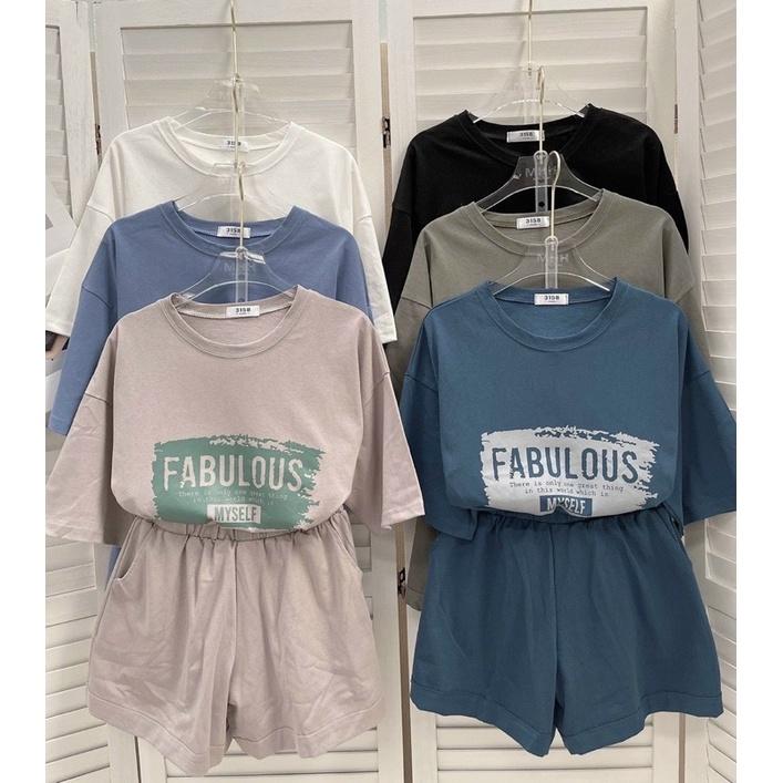 SET ÁO THUN KÈM QUẦN SHORT