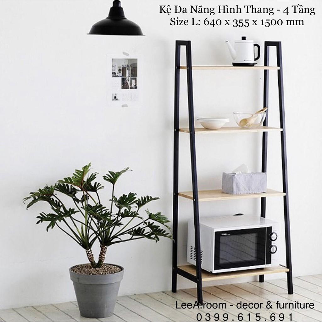 Kệ Sách / Kệ Đa Năng Hình Thang 4 Tầng - Size L