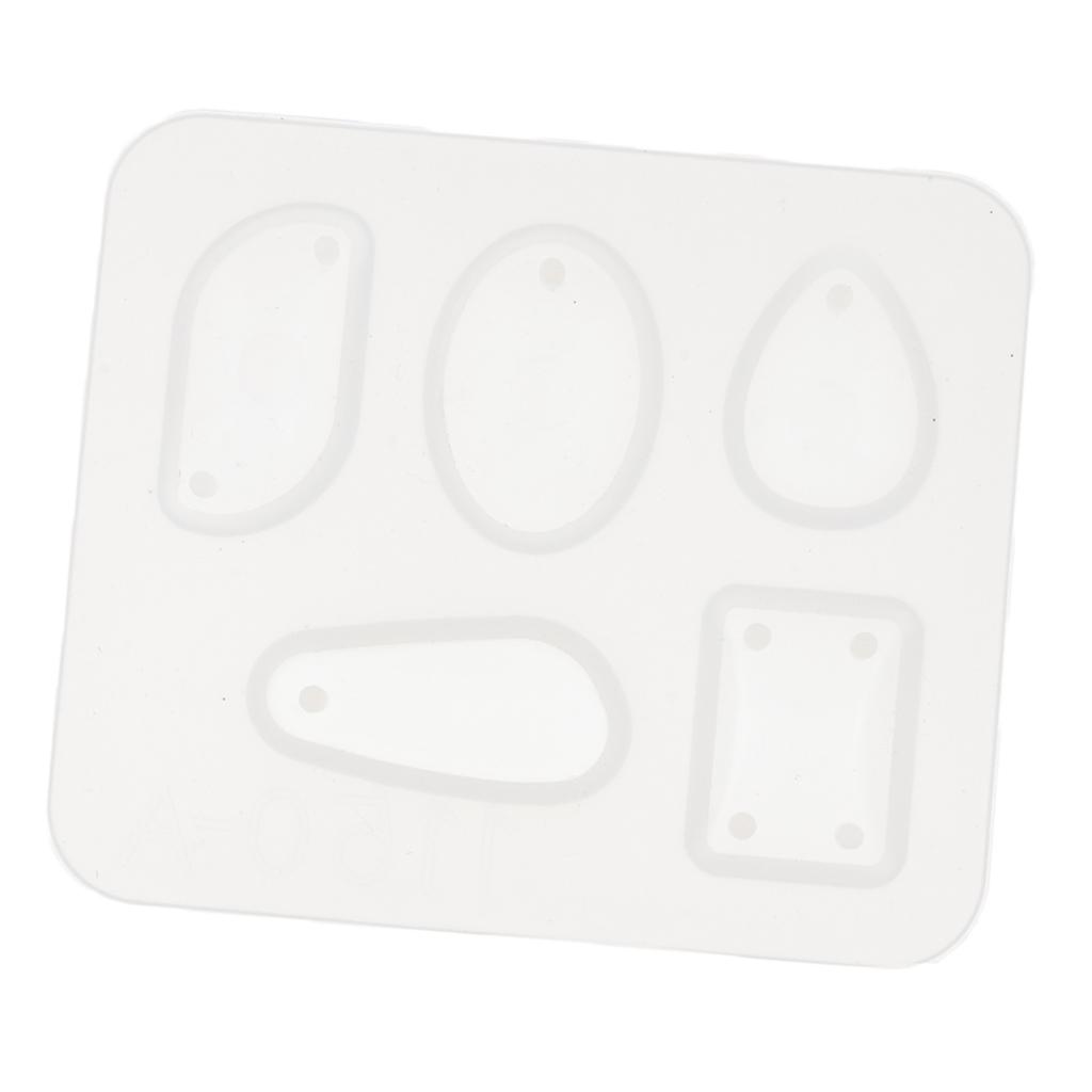 Silicone Trắng Mặt Dây Chuyền Khuôn Vòng Cổ Làm Moulds Đồ Trang Trí Thiết Kế Khuôn