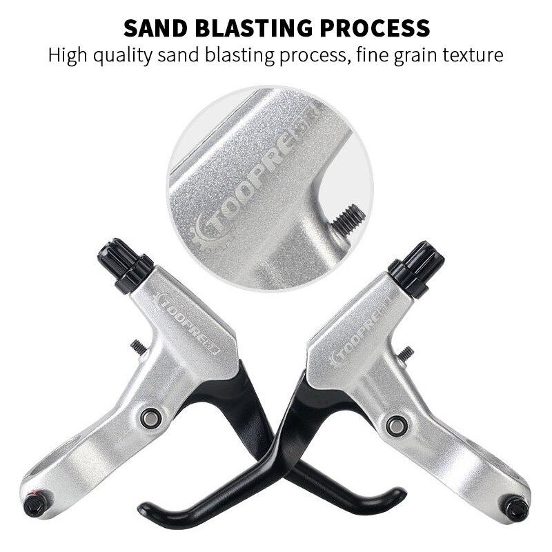 Ultralight Aluminum Bicycle BMX Black Brake Silver Handle MTB Mountain Bike Cycling Brake Levers V/Disc Brake Levers
