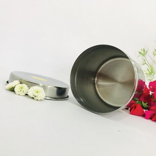 Hũ Inox Đựng Bông 8cm Dùng Trong Y Tế SPA Thẩm Mỹ Viện