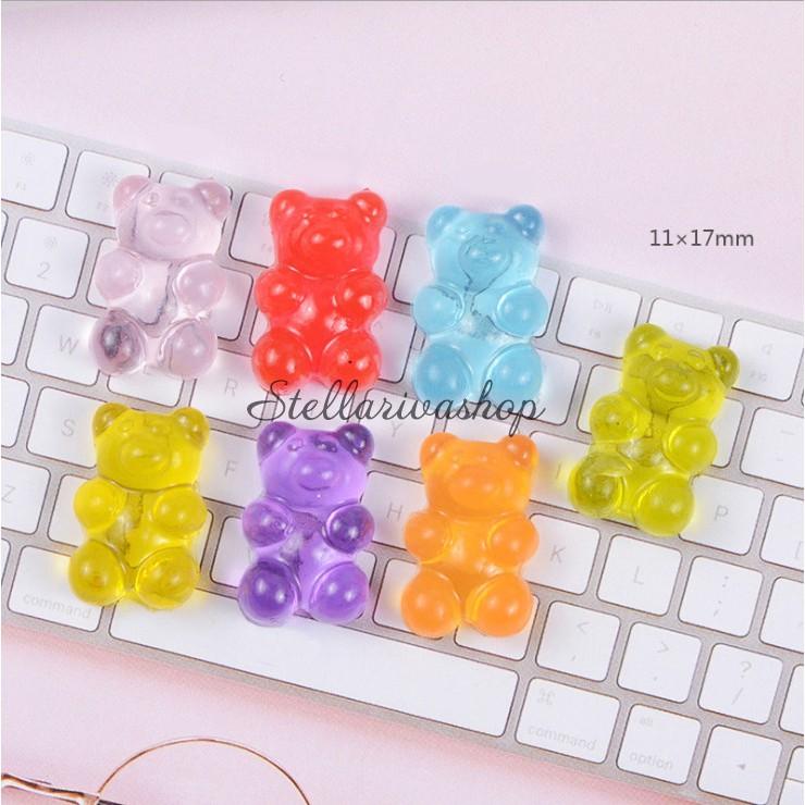 Charm Gummy gấu kẹo dẻo làm slime quà tặng trang trí