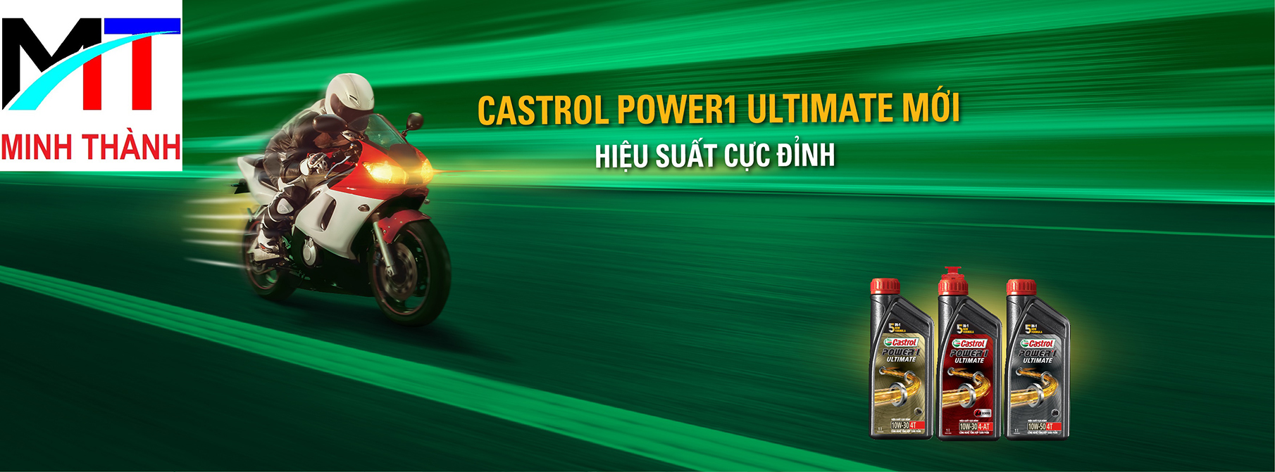 Dầu nhớt xe tay ga Castrol Power 1 Ultimate Scooter 10W-30, 800ML