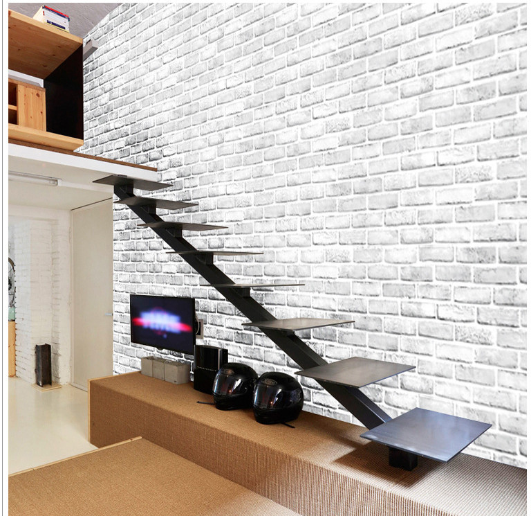 GIẤY DÁN TƯỜNG KHỔ 45CMX10M 3D XÁM KHÓI